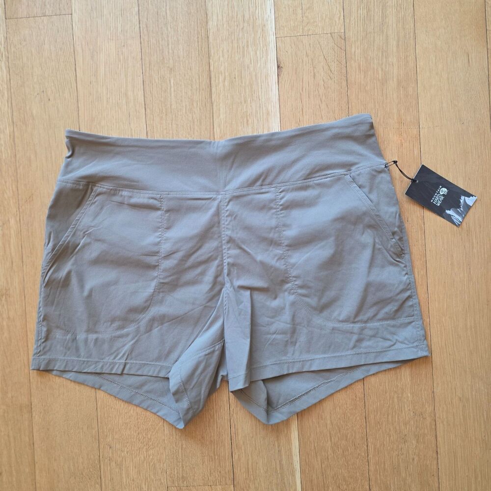 MOUNTAIN HARDWEAR Dynama 2 Stretch Hiking Shorts Olive Khaki Tan XL NWT